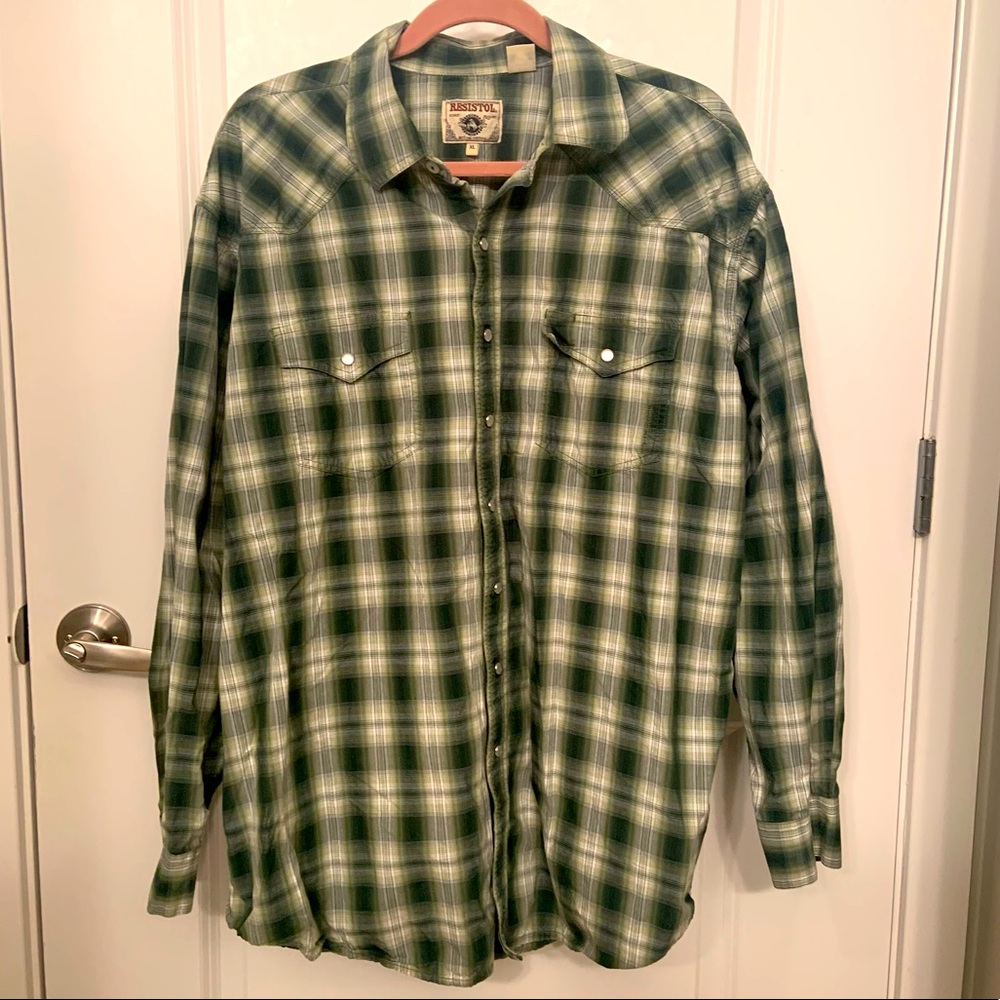 Resistol Plaid Button Down